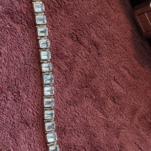 Elegant Sterling Silver Bracelet with Blue Topaz Stones